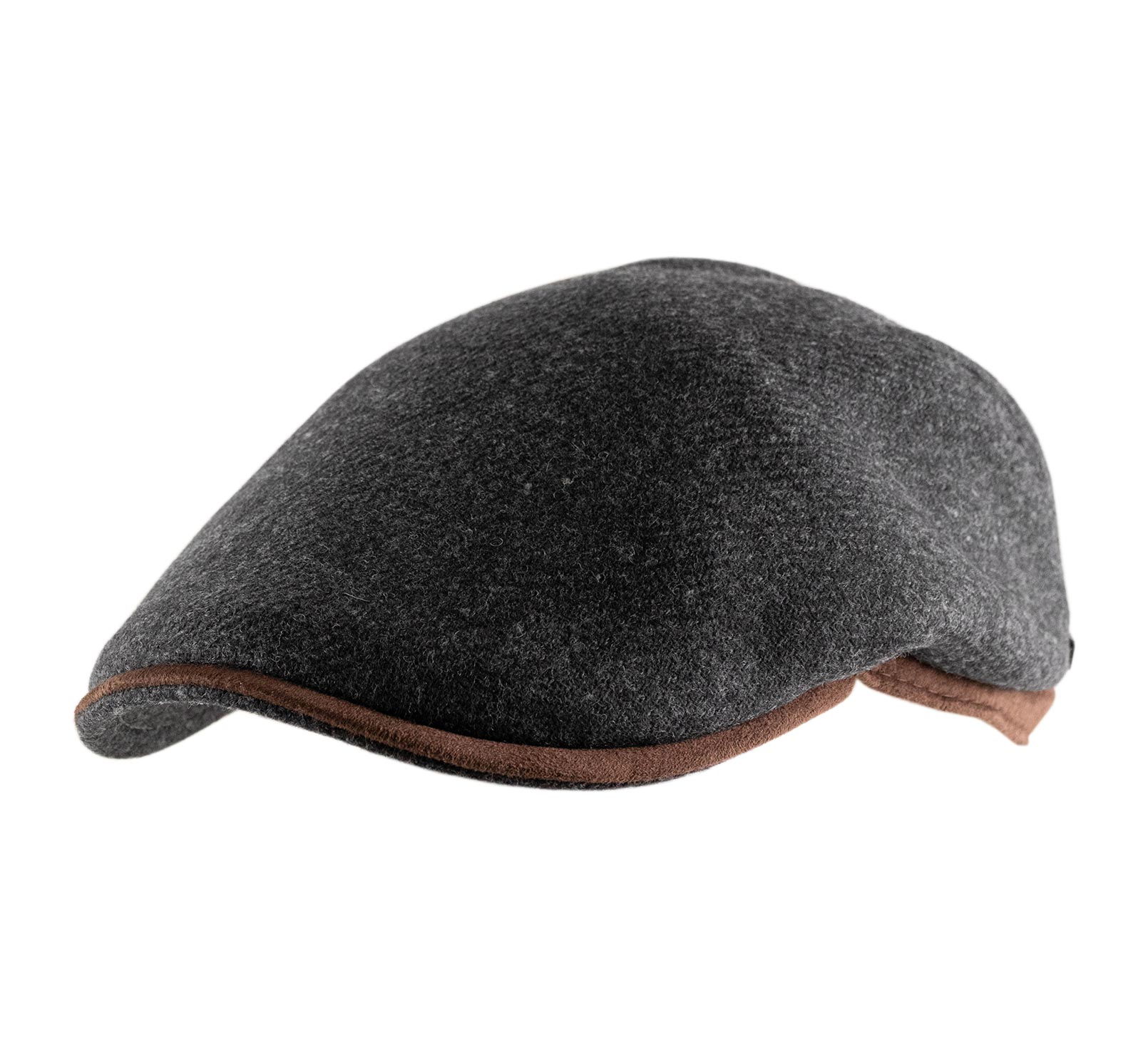 Casquette plate laine