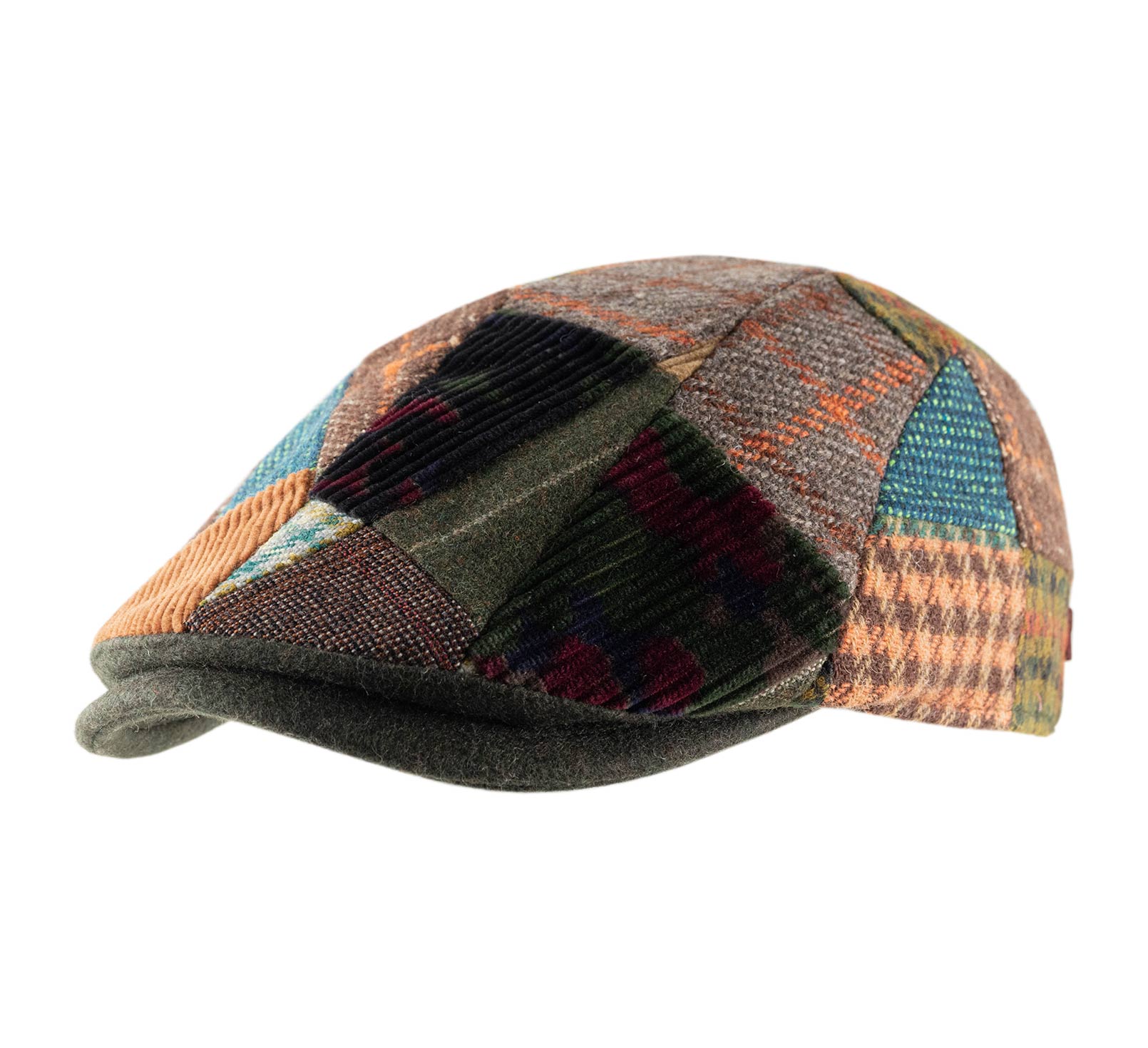 Casquette bec de canard patchwork