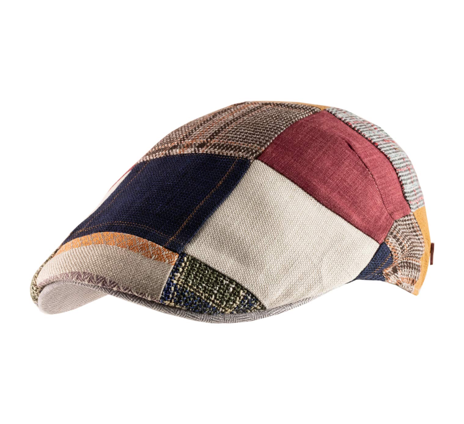 Casquette bec de canard patchwork