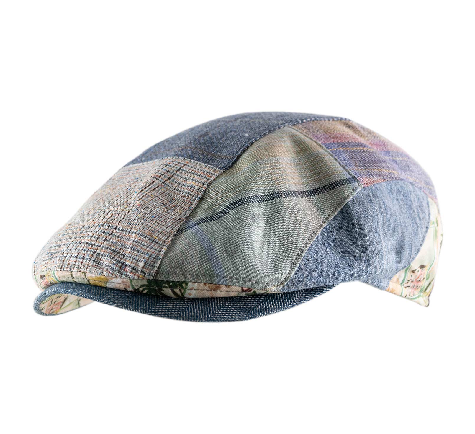 Casquette béret patchwork