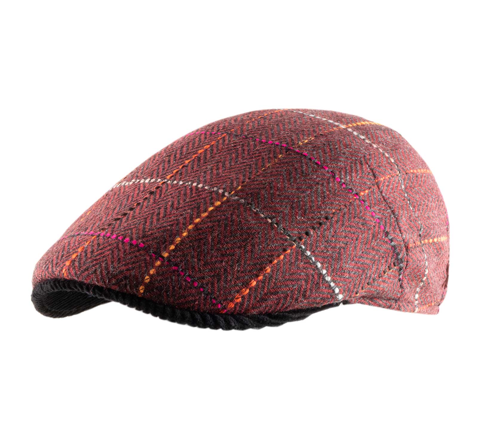 casquette carreaux rouge