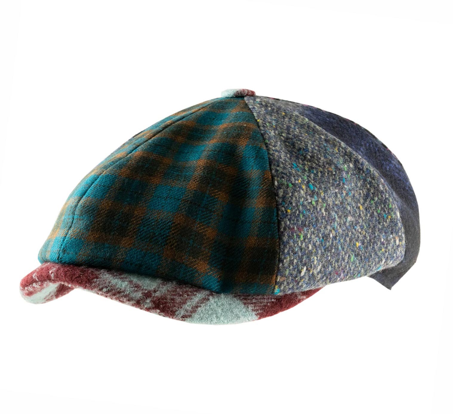 Casquette large patchwork