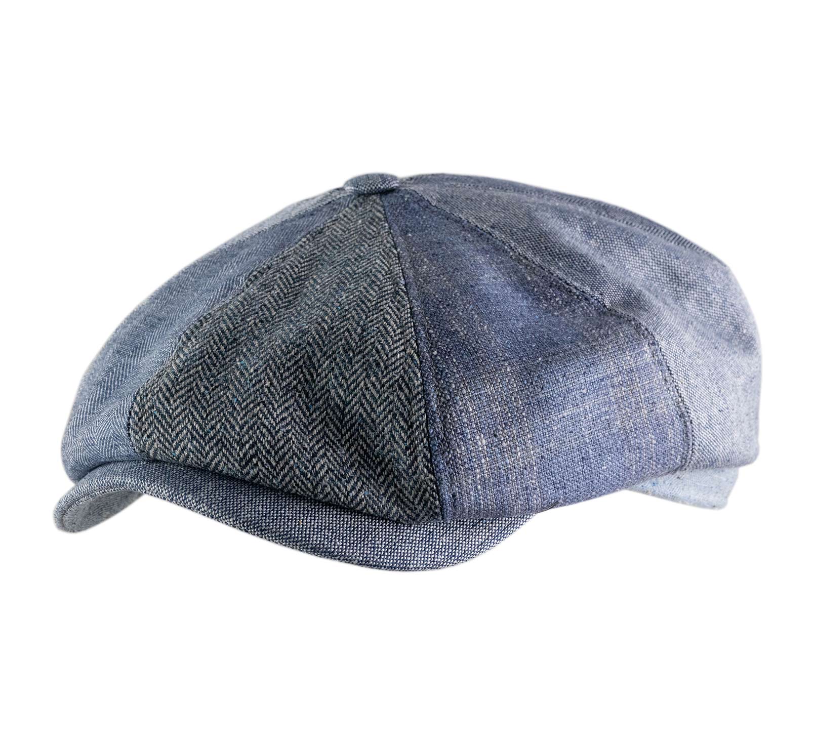 casquette plate bleu