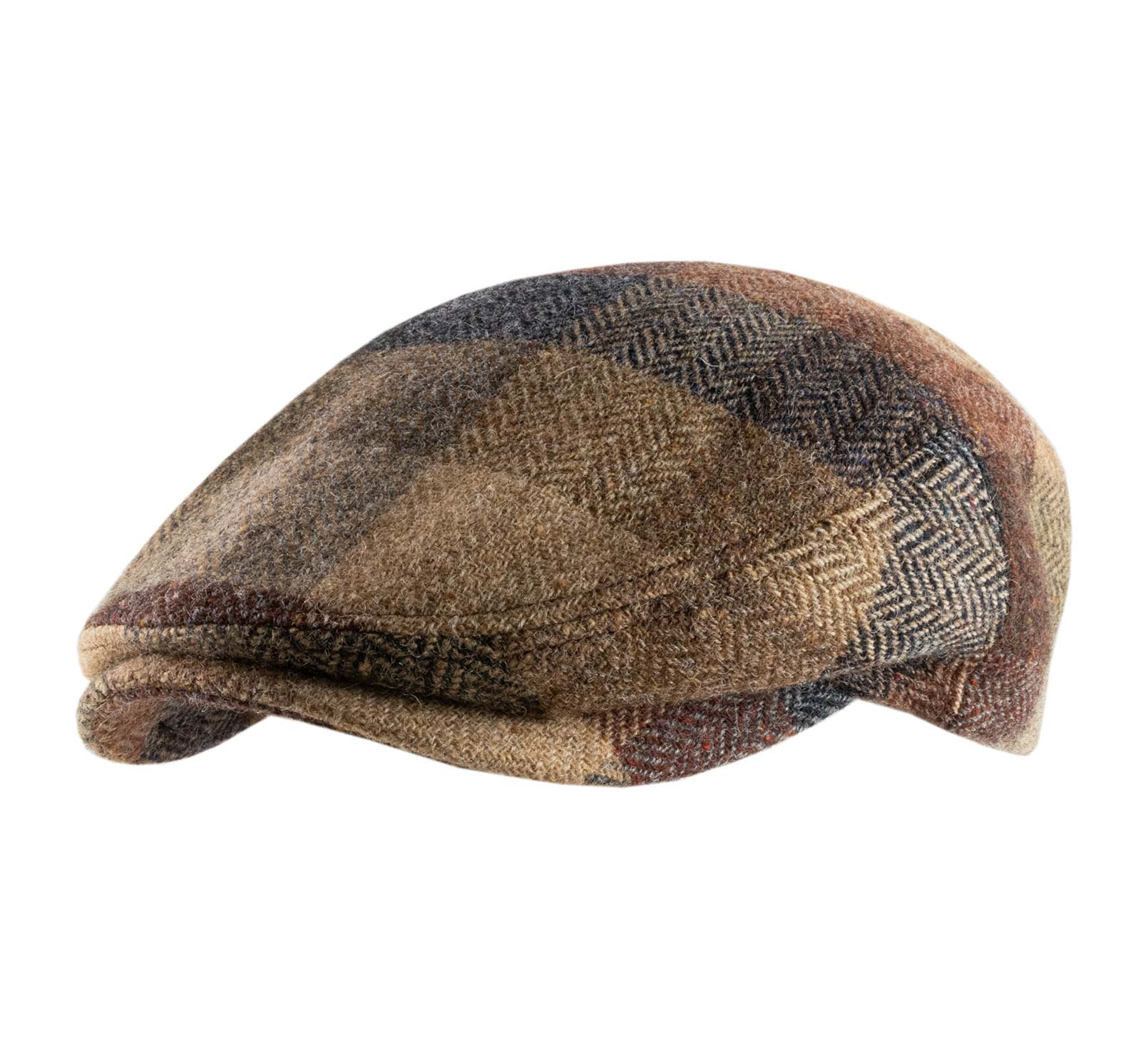 casquette tartan marron