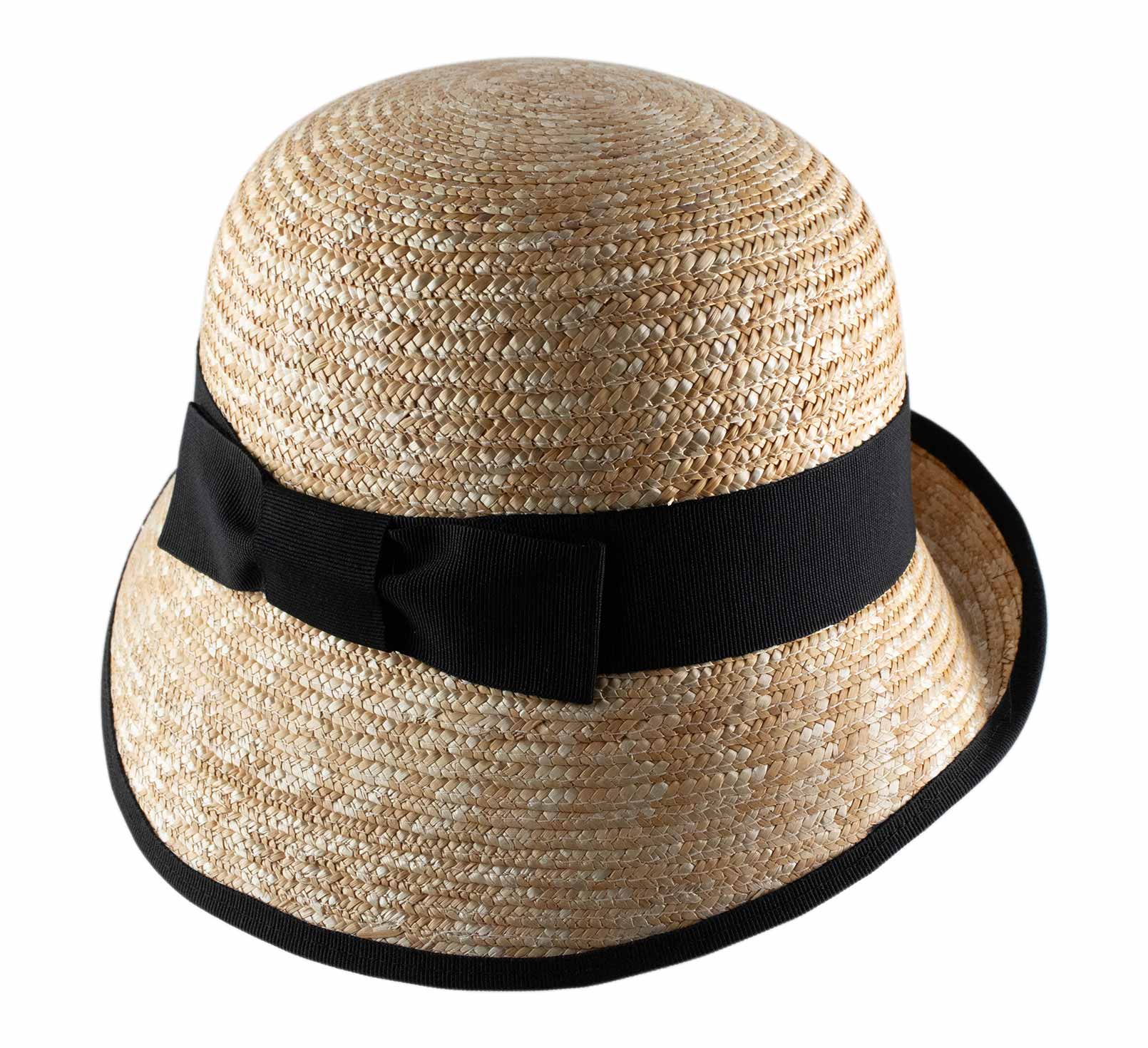 Chapeau cloche paille