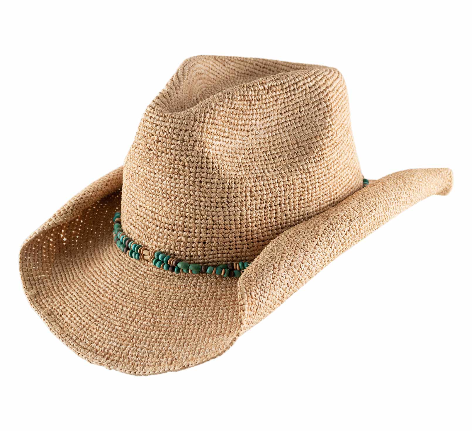 Chapeau cowboy raphia