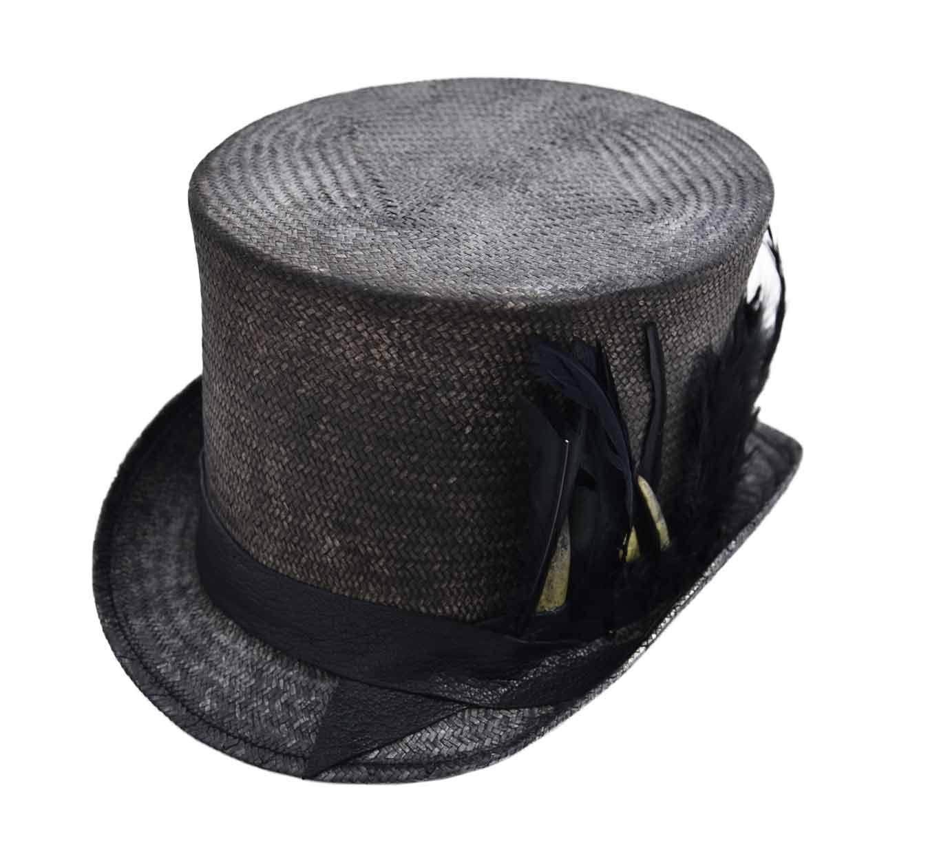 Chapeau haut de forme paille Miskito Chapeau haut de forme paille Miskito
