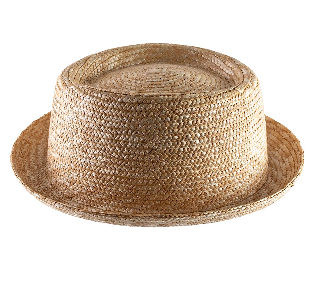 Chapeau porkpie paille sur mesure