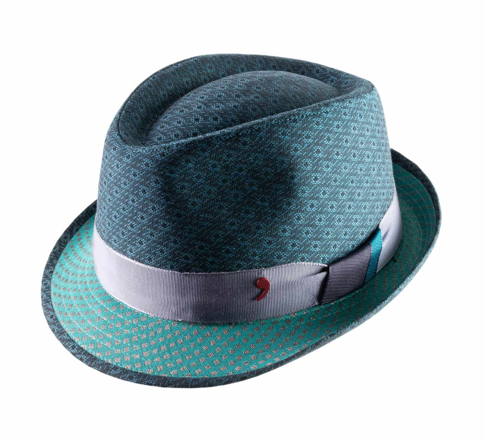 chapeau trilby jacquard