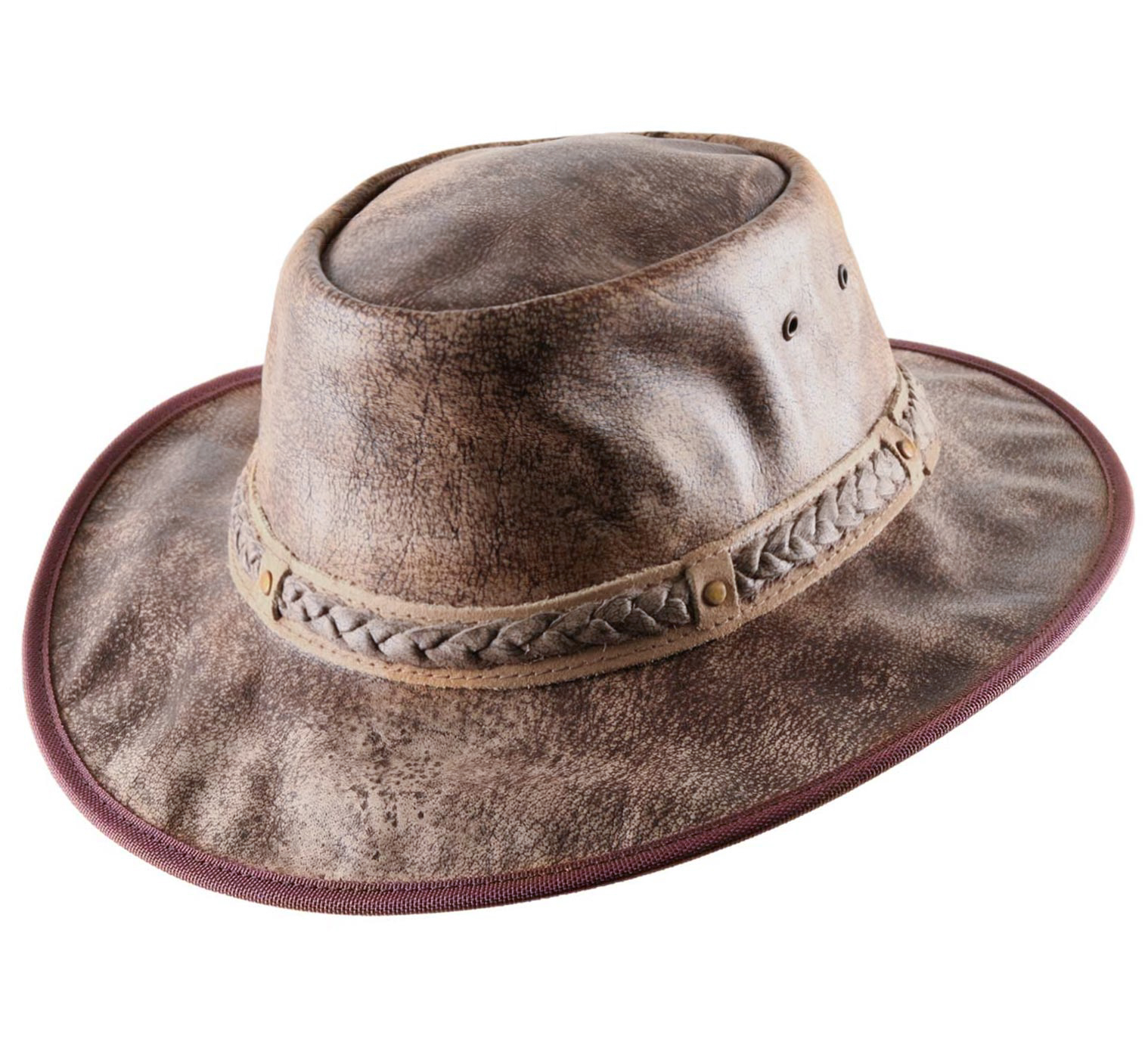 chapeau cuir australien