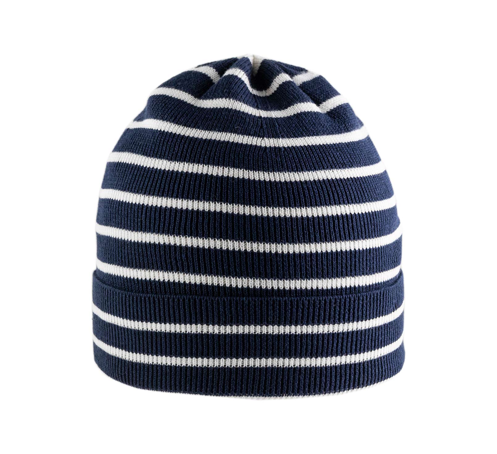 Bonnet coton à rayures