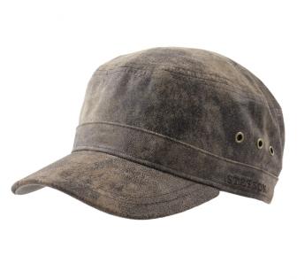 Casquette militaire cuir Raymore Pig Skin