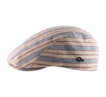 Casquette plate lin Jackson Multi Stripes