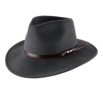 Chapeau Noir Classique Large