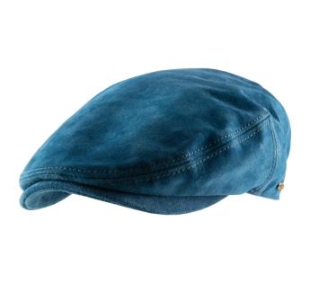 Casquette plate en cuir Kent Pigskin