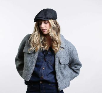 casquette plate cachemire Easton Cashmere