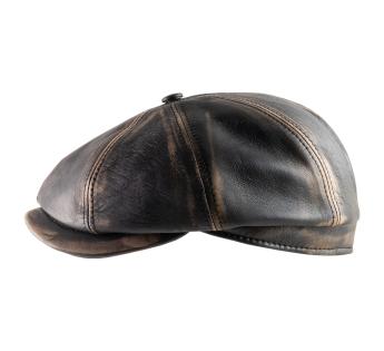 casquette cuir gavroche Dublino Pelle