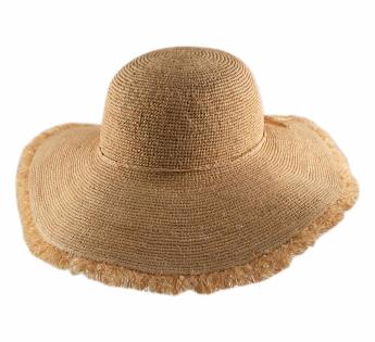 Angelica Raphia Crochet Frange 