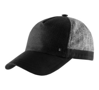 Casquette militaire rétro en coton délavé pour homme et femme (Couleur:  Noir)