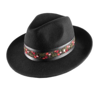 STETSON Chapeau en Laine Uni Pork Pie Femme/Homme - de Feutre avec