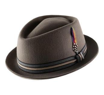 chaud & confortable Porkpie style designer toison Chapeau Par Original Lézard-vraiment doux