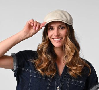casquette plate lin Prato Lin