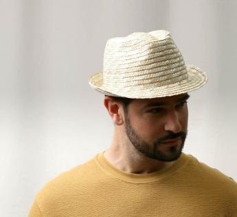 Trilby paille Nude Trilby Paille