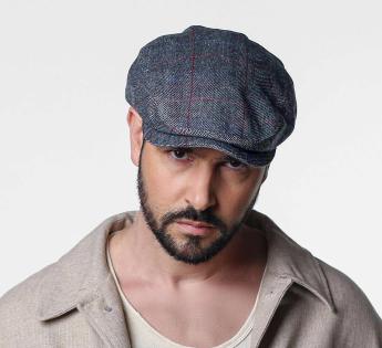 Casquette Stetson vintage Driver Cap Silk Herringbone