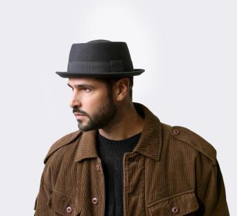 Chapeau Porkpie Noir Classic Porkpie