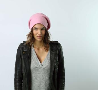 bonnet long Woollen Roll Upp Beret