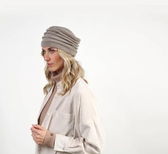 Bonnet,Béret en feutre de laine fait à la main pour femme, chapeau