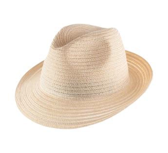 Chapeau paille élégant Trilby Abaca
