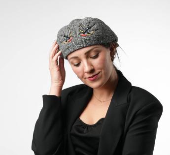 Casquette plate tweed Jerry