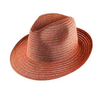 Chapeau paille élégant Trilby Abaca
