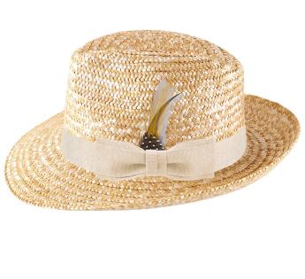 chapeau personnalisable Mon Fedora Paille Cousu
