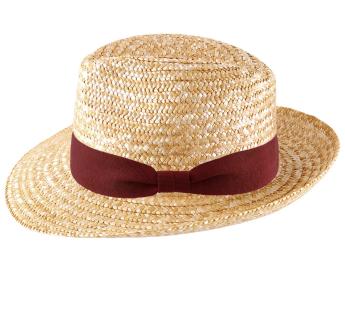 chapeau personnalisable Mon Fedora Paille Cousu